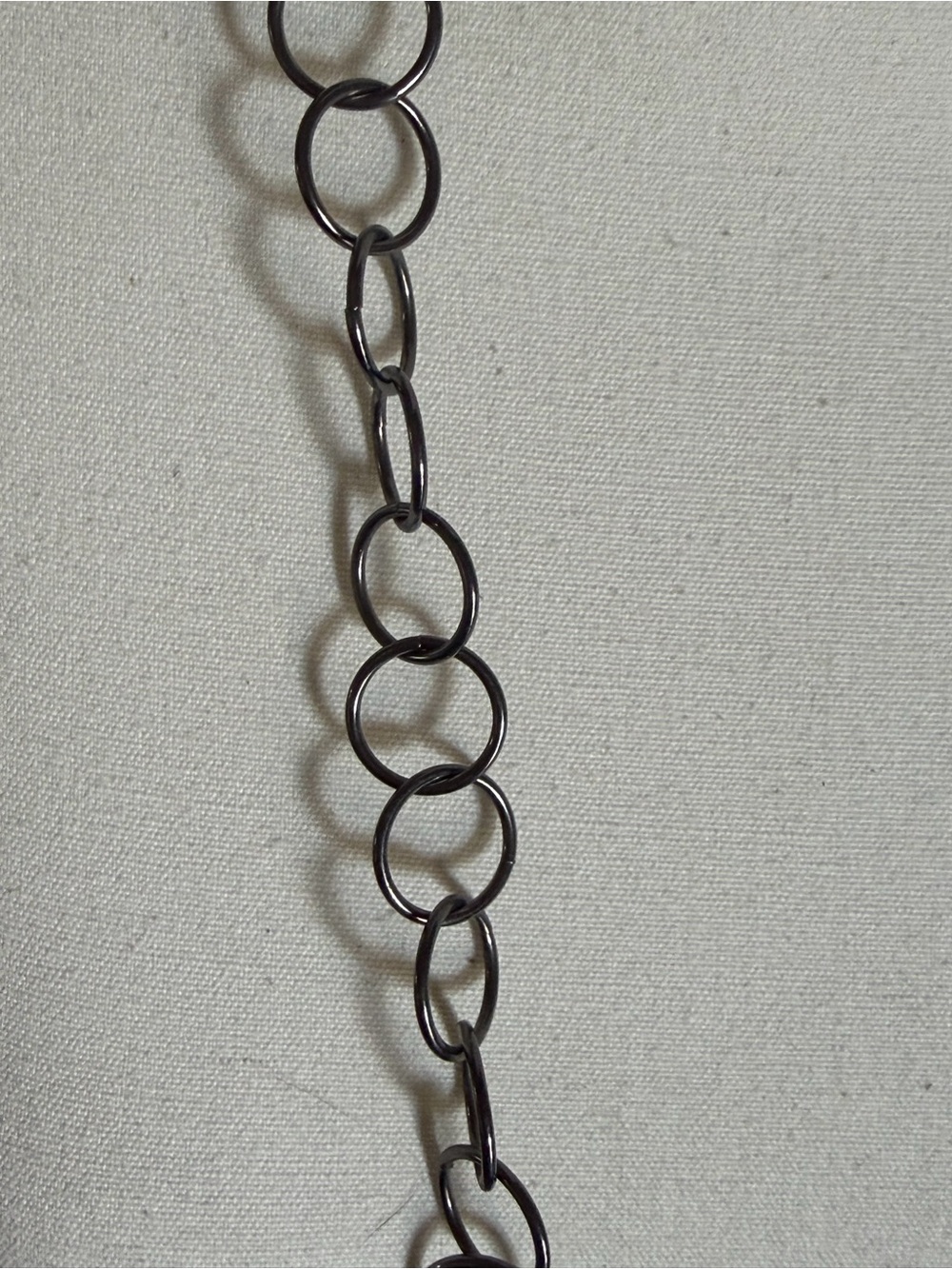 Vintage Joanne Thompson Long Monceriff Design Oxidized Sterling Silver Necklace - Picture 3 of 3
